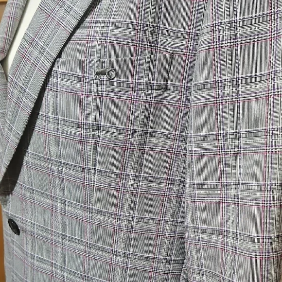Moods of Norway Preppy Academia Blazer with Subtle Plaid Pattern